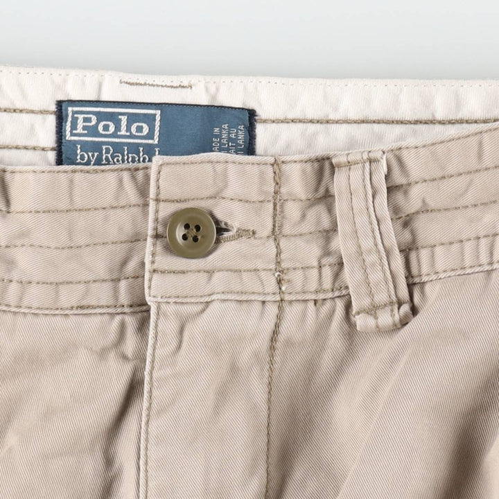 Ralph Lauren POLO by Ralph Lauren cargo shorts, short pants, men's size w32 cotton Beige type Vintage Second Hand