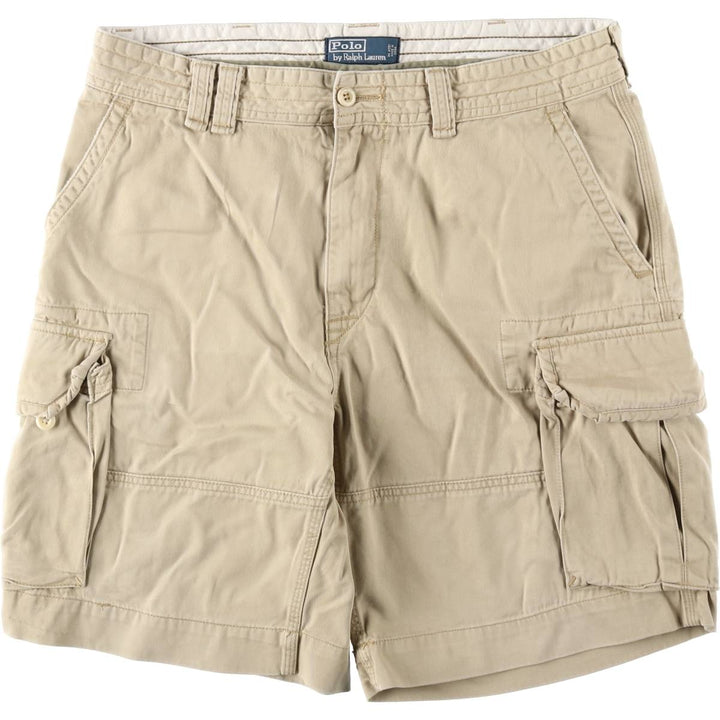 Ralph Lauren POLO by Ralph Lauren cargo shorts, half pants, men's w37 equivalent cotton Beige type Vintage Second Hand