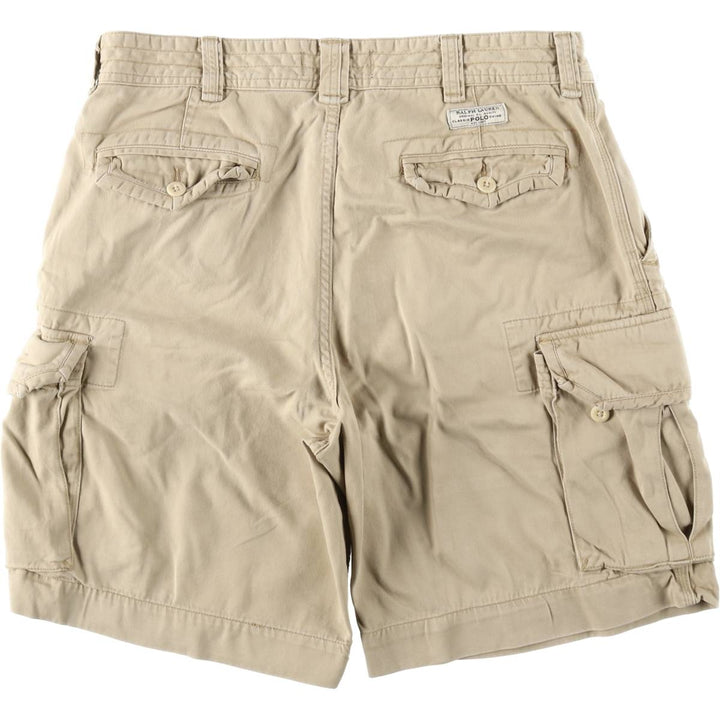 Ralph Lauren POLO by Ralph Lauren cargo shorts, half pants, men's w37 equivalent cotton Beige type Vintage Second Hand