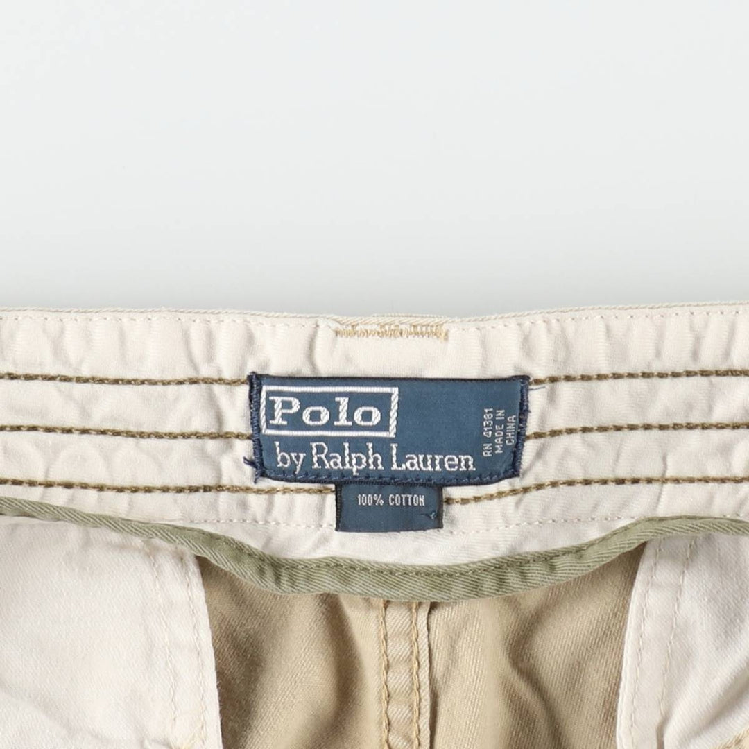 Ralph Lauren POLO by Ralph Lauren cargo shorts, half pants, men's w37 equivalent cotton Beige type Vintage Second Hand