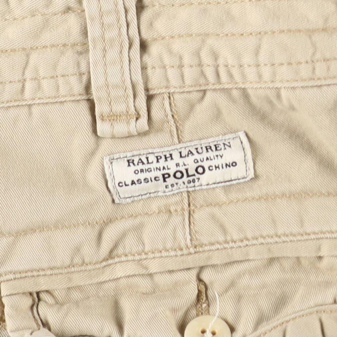 Ralph Lauren POLO by Ralph Lauren cargo shorts, half pants, men's w37 equivalent cotton Beige type Vintage Second Hand