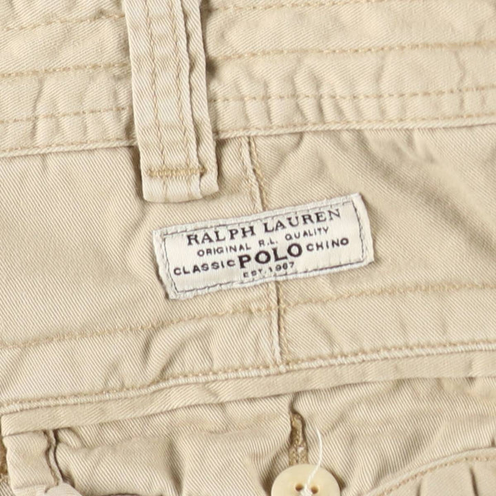 Ralph Lauren POLO by Ralph Lauren cargo shorts, half pants, men's w37 equivalent cotton Beige type Vintage Second Hand