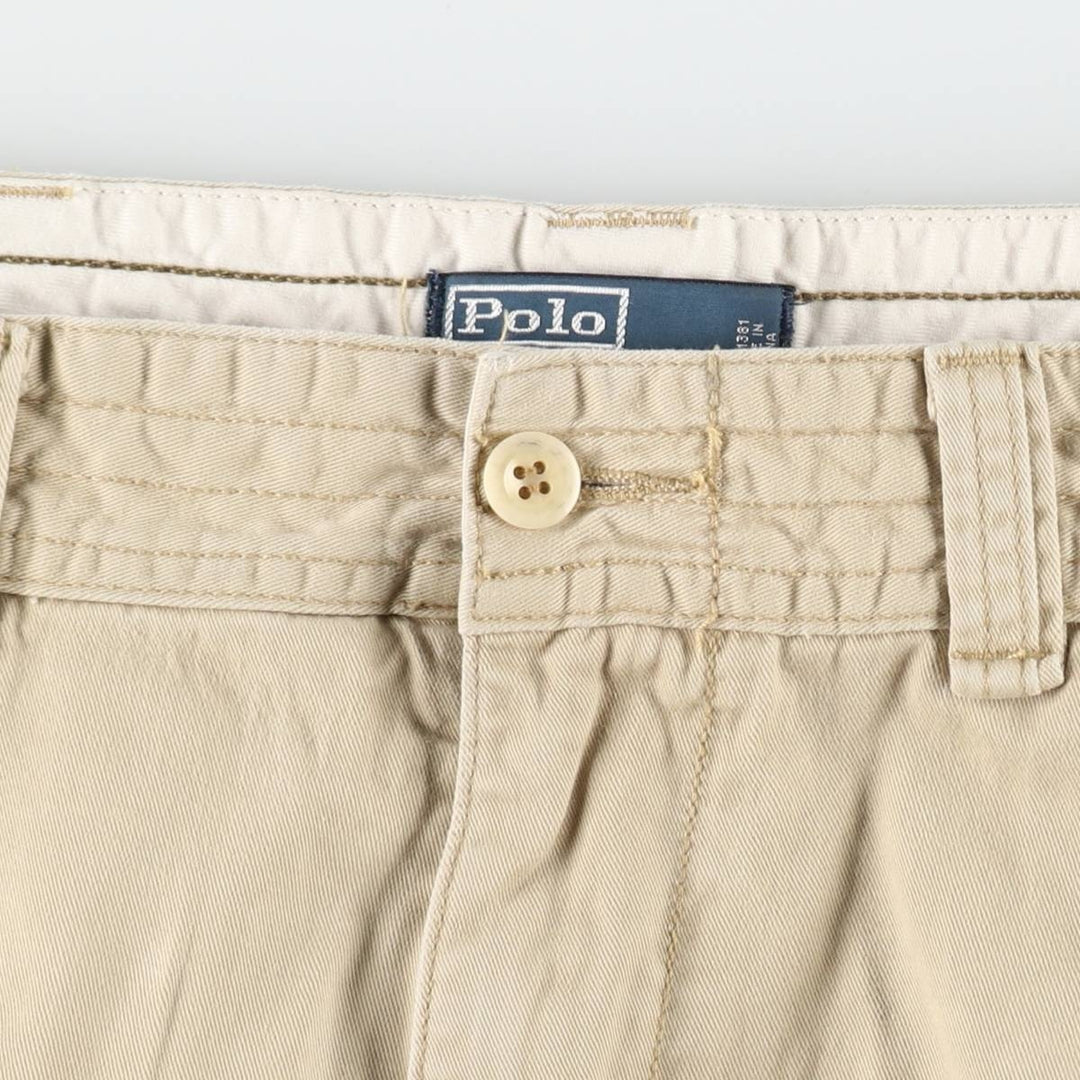 Ralph Lauren POLO by Ralph Lauren cargo shorts, half pants, men's w37 equivalent cotton Beige type Vintage Second Hand