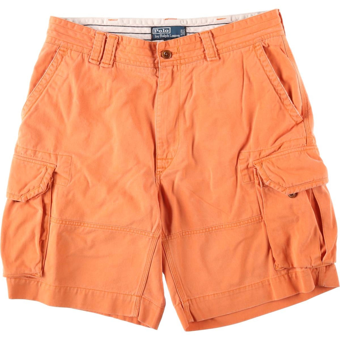 Ralph Lauren POLO by Ralph Lauren GELLAR FATIGUE SHORT Cargo Shorts, Men's W35 equivalent. cotton orange type Vintage Second Hand