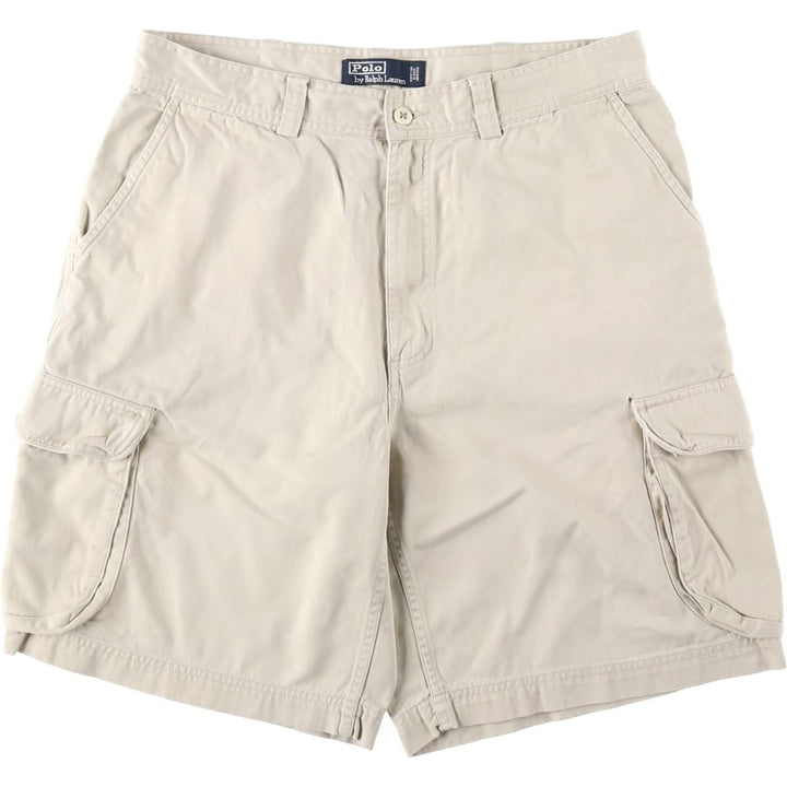 Ralph Lauren POLO by Ralph Lauren cargo shorts, short pants, men's size w34 cotton Beige type Vintage Second Hand