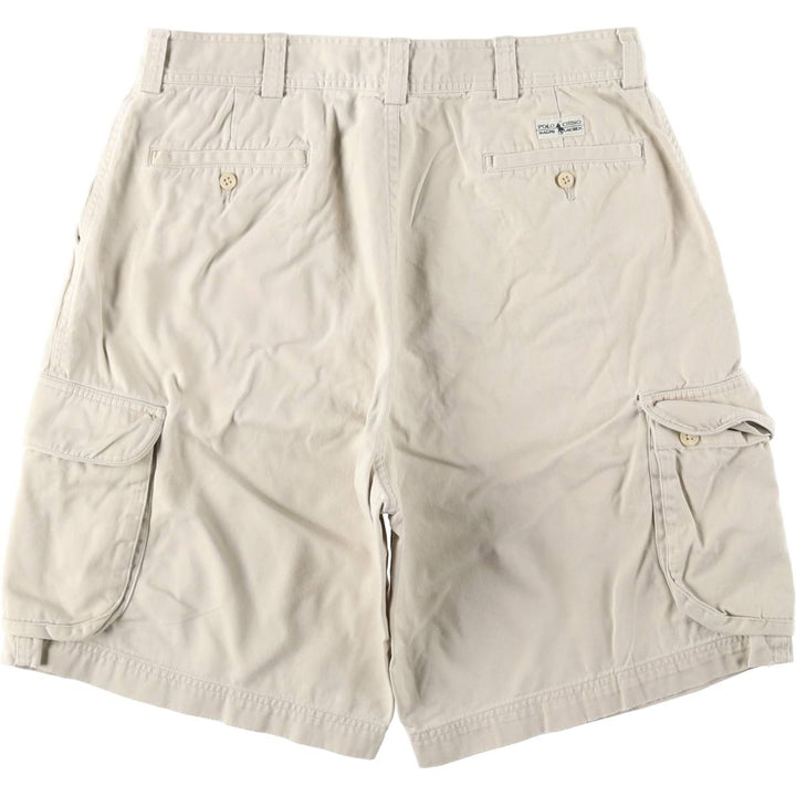 Ralph Lauren POLO by Ralph Lauren cargo shorts, short pants, men's size w34 cotton Beige type Vintage Second Hand