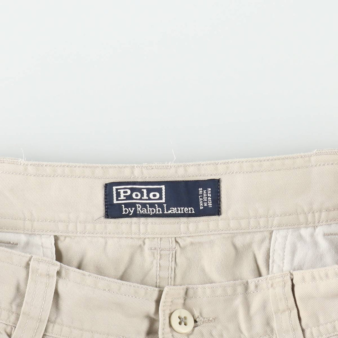 Ralph Lauren POLO by Ralph Lauren cargo shorts, short pants, men's size w34 cotton Beige type Vintage Second Hand