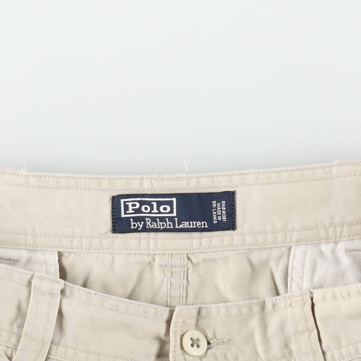 Ralph Lauren POLO by Ralph Lauren cargo shorts, short pants, men's size w34 cotton Beige type Vintage Second Hand
