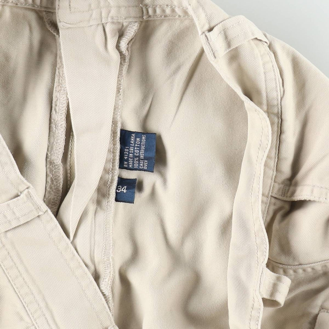 Ralph Lauren POLO by Ralph Lauren cargo shorts, short pants, men's size w34 cotton Beige type Vintage Second Hand