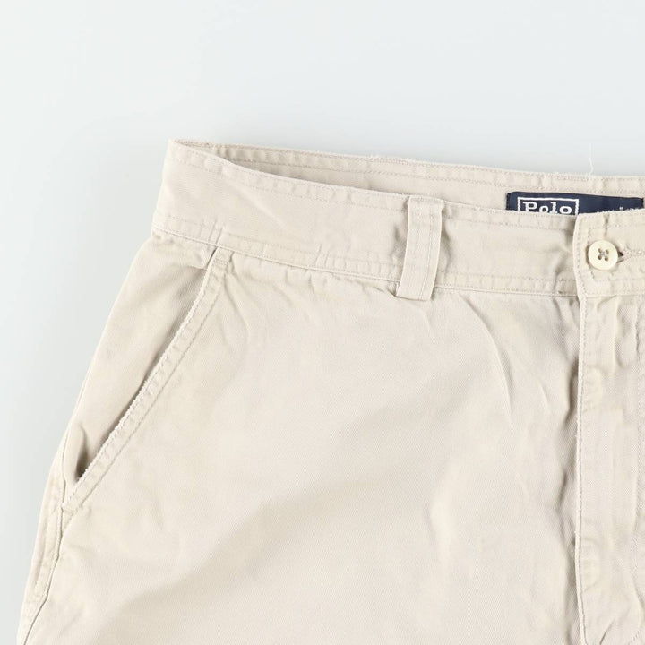 Ralph Lauren POLO by Ralph Lauren cargo shorts, short pants, men's size w34 cotton Beige type Vintage Second Hand