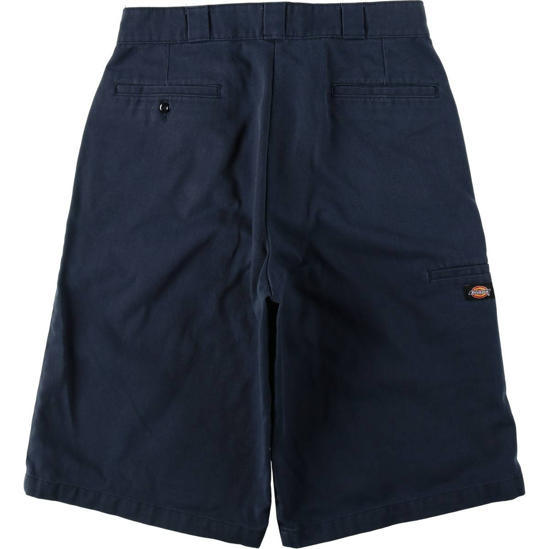 Dickies Loose Fit Work Shorts, Half Pants, Men's, W34 equivalent polyester navy blue type Vintage Second Hand