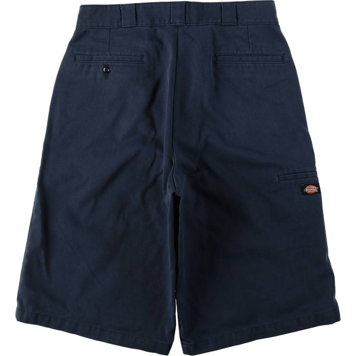 Dickies Loose Fit Work Shorts, Half Pants, Men's, W34 equivalent polyester navy blue type Vintage Second Hand