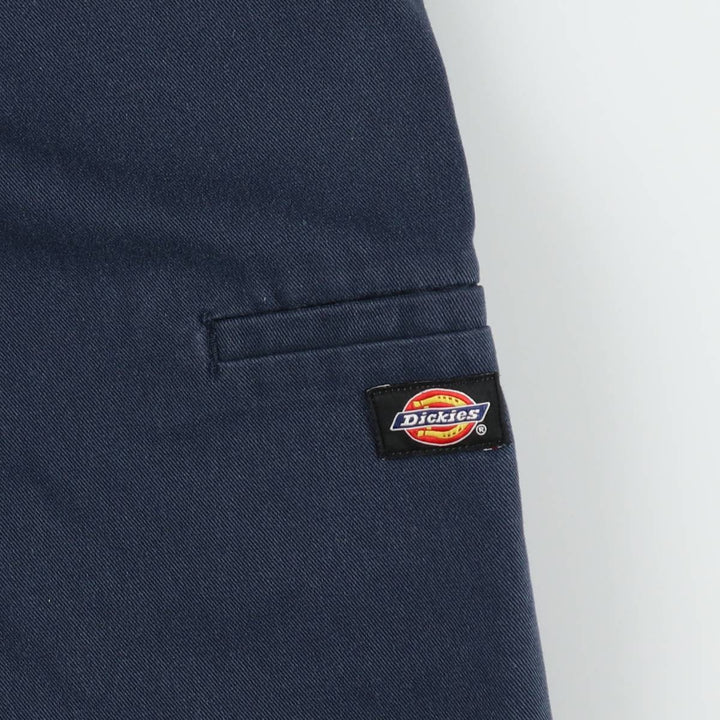Dickies Loose Fit Work Shorts, Half Pants, Men's, W34 equivalent polyester navy blue type Vintage Second Hand