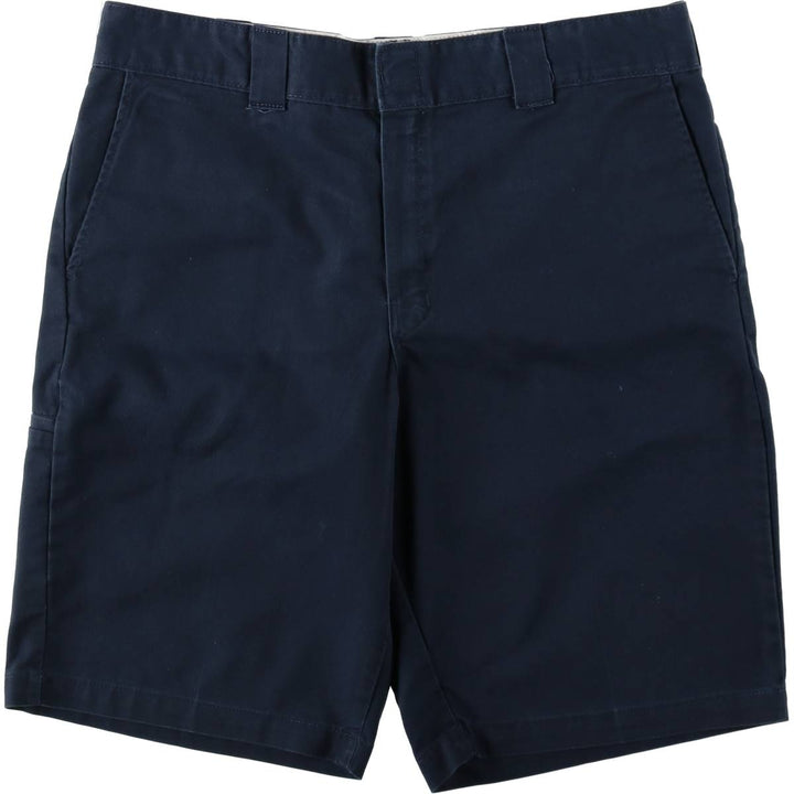 Dickies Relaxed Fit Work Shorts (Men's, equivalent to W38) polyester navy blue type Vintage Second Hand