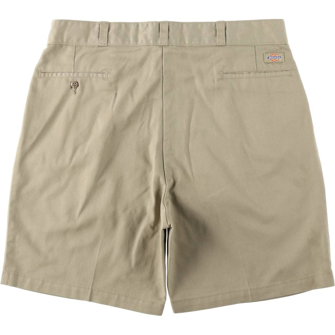 Dickies two-pleat work shorts, men's size W38 (approx.) unclear Beige type Vintage Second Hand