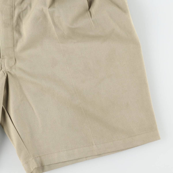 Dickies two-pleat work shorts, men's size W38 (approx.) unclear Beige type Vintage Second Hand