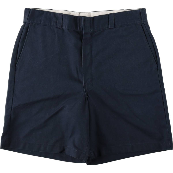 Dickies Work Shorts Shorts Men's W34 equivalent polyester navy blue type Vintage Second Hand