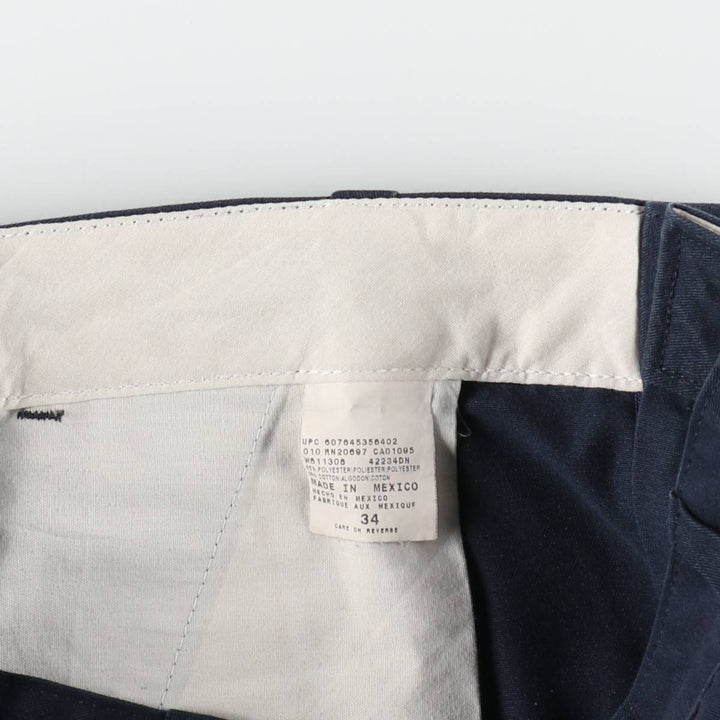Dickies Work Shorts Shorts Men's W34 equivalent polyester navy blue type Vintage Second Hand