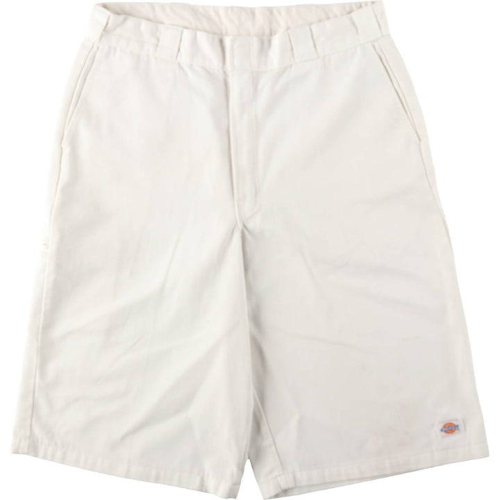 Dickies Work Shorts, Half Pants, Men's, W35 equivalent polyester white type Vintage Second Hand