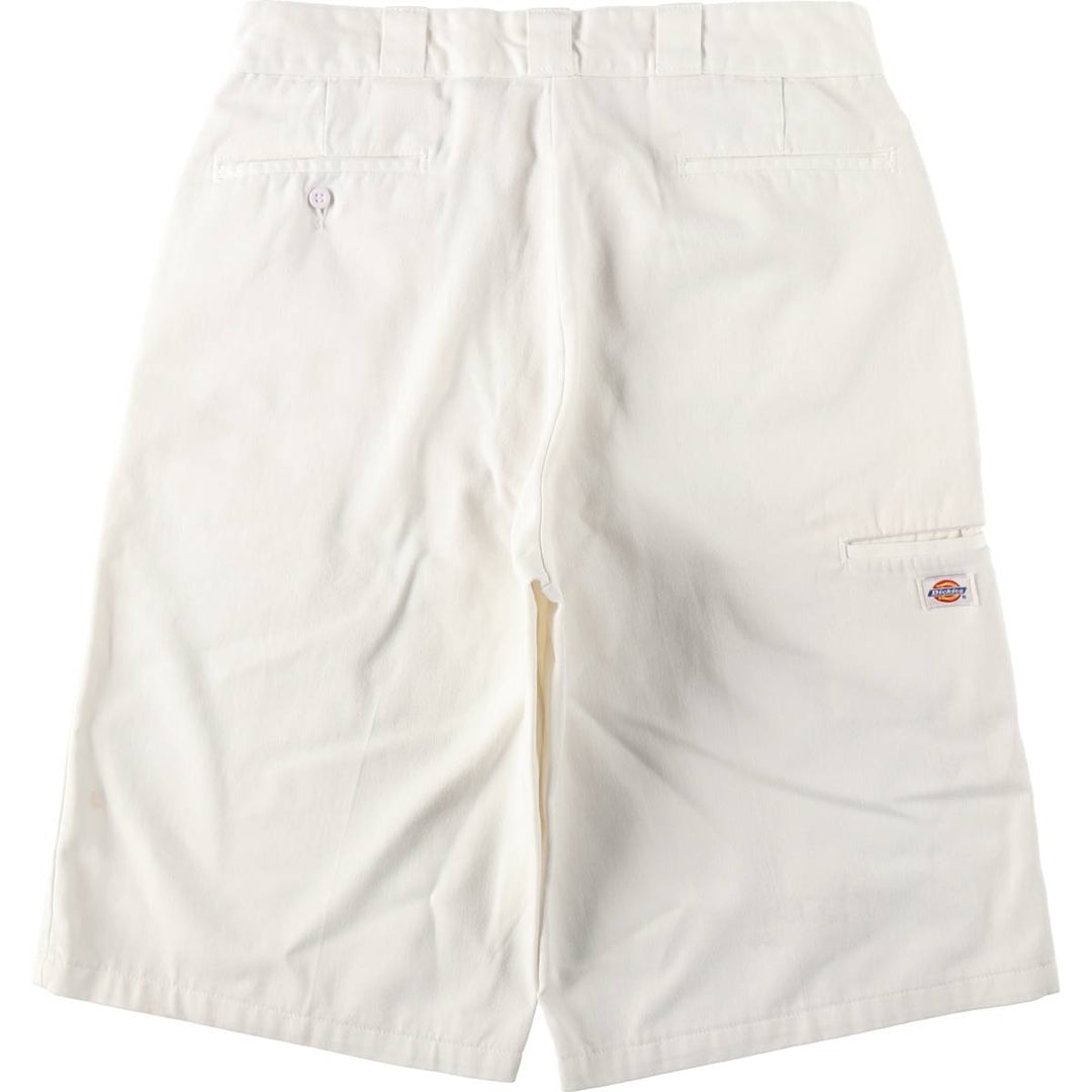 Dickies Work Shorts, Half Pants, Men's, W35 equivalent polyester white type Vintage Second Hand