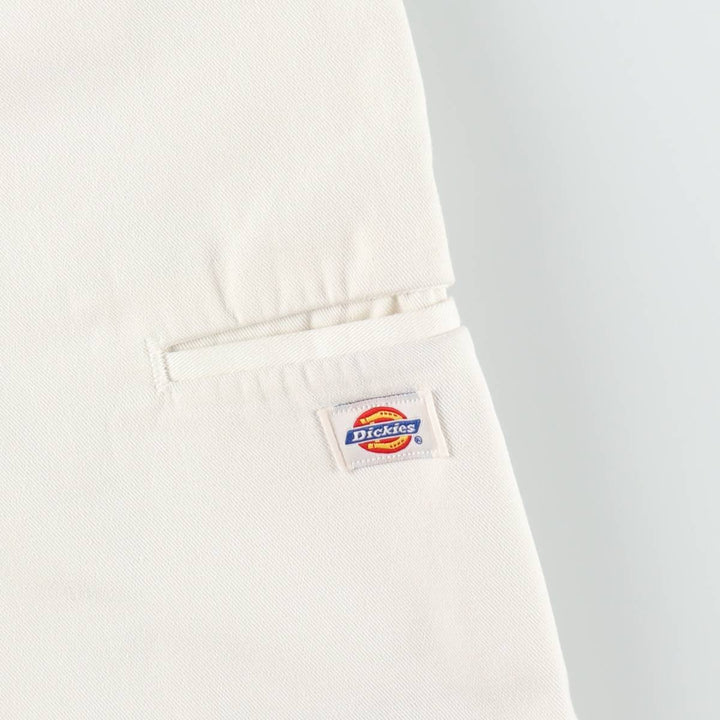 Dickies Work Shorts, Half Pants, Men's, W35 equivalent polyester white type Vintage Second Hand