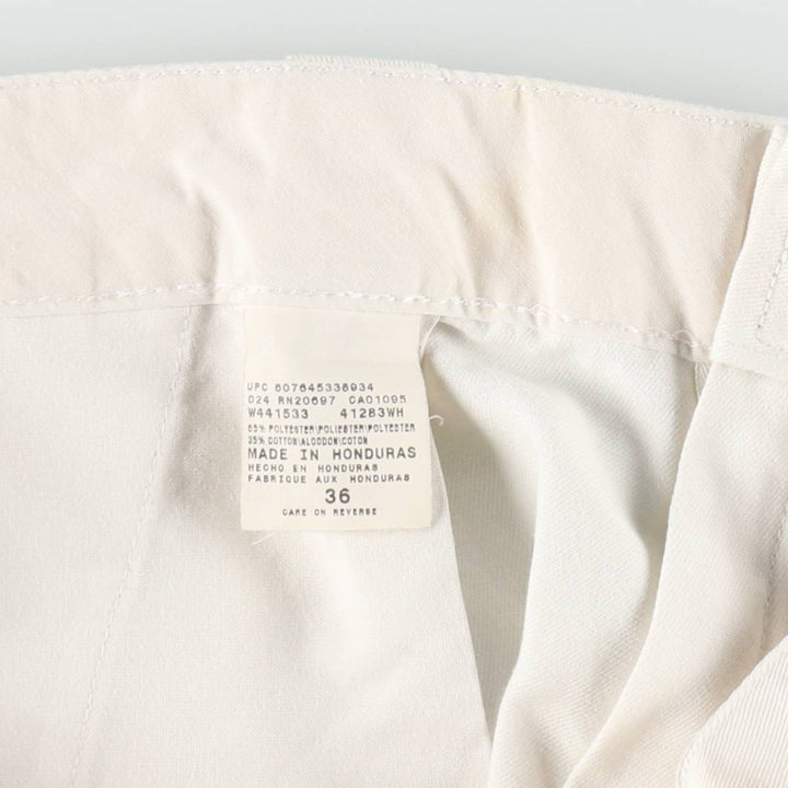 Dickies Work Shorts, Half Pants, Men's, W35 equivalent polyester white type Vintage Second Hand