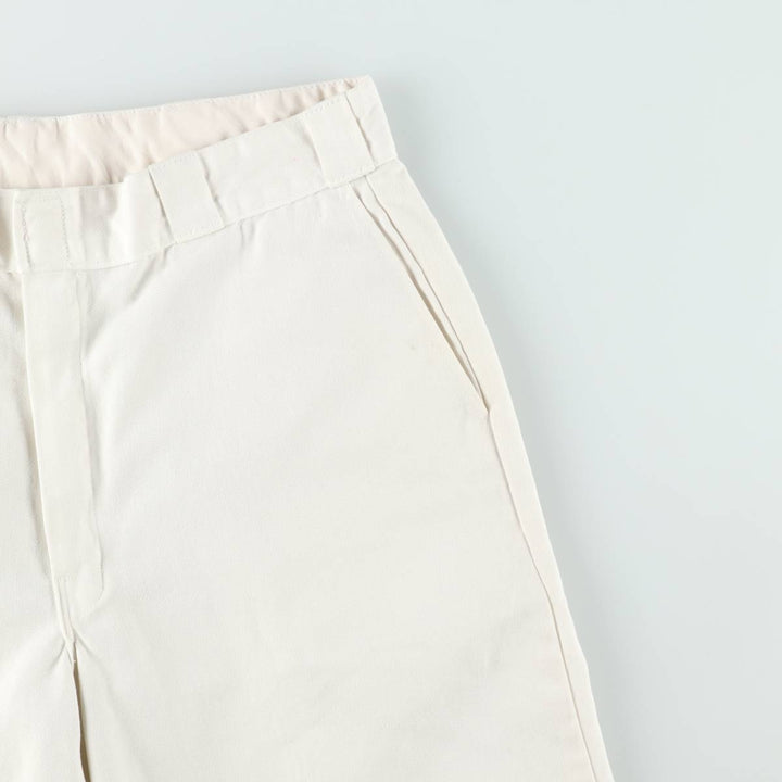 Dickies Work Shorts, Half Pants, Men's, W35 equivalent polyester white type Vintage Second Hand