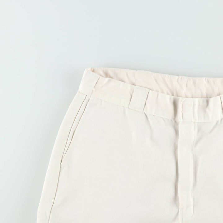 Dickies Work Shorts, Half Pants, Men's, W35 equivalent polyester white type Vintage Second Hand