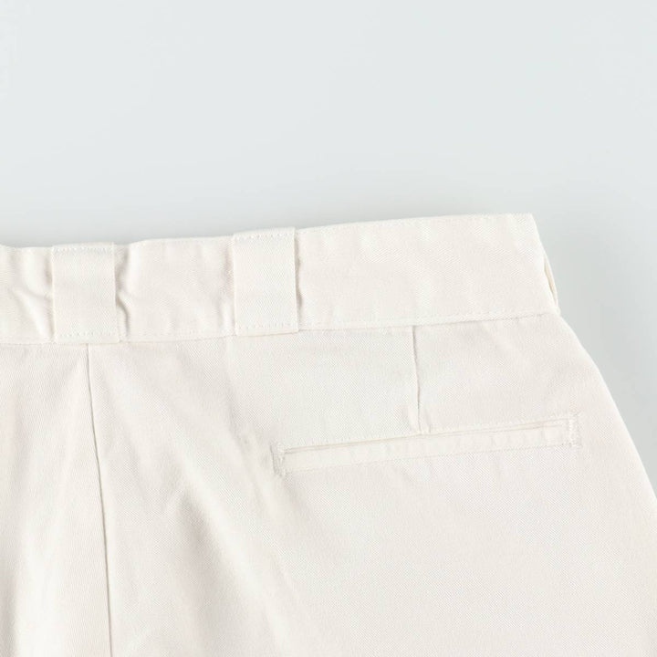 Dickies Work Shorts, Half Pants, Men's, W35 equivalent polyester white type Vintage Second Hand