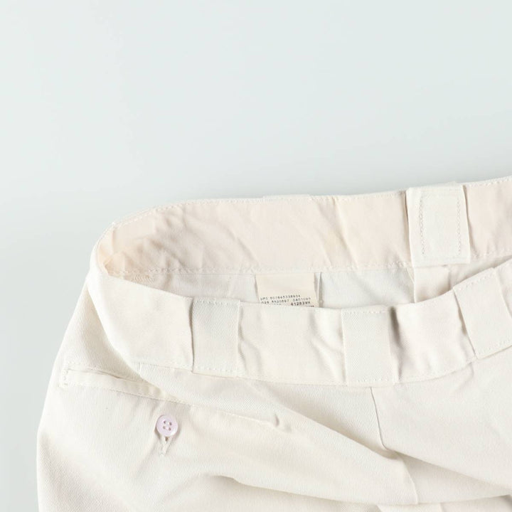 Dickies Work Shorts, Half Pants, Men's, W35 equivalent polyester white type Vintage Second Hand
