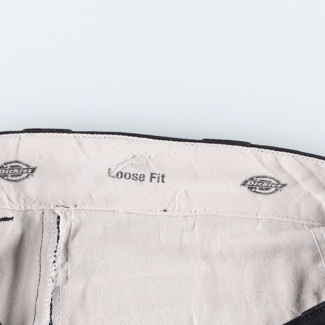 Dickies Loose Fit Work Shorts, Half Pants, Men's, W34 equivalent polyester black type Vintage Second Hand