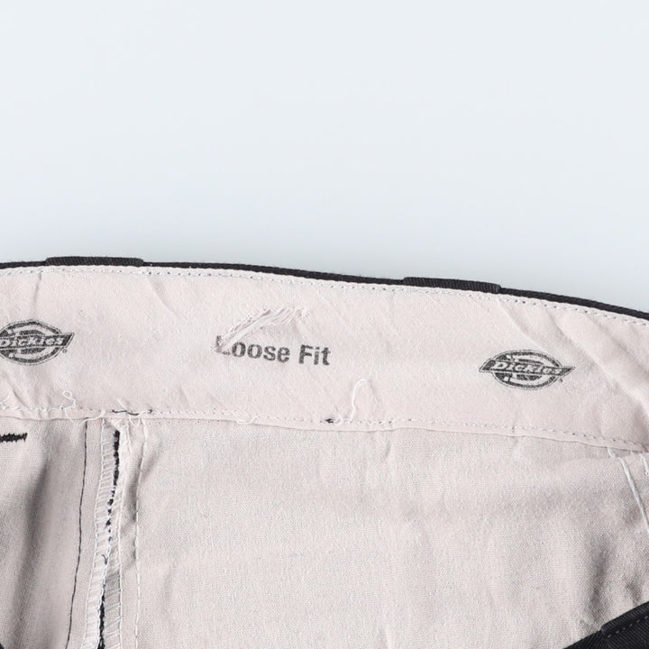 Dickies Loose Fit Work Shorts, Half Pants, Men's, W34 equivalent polyester black type Vintage Second Hand