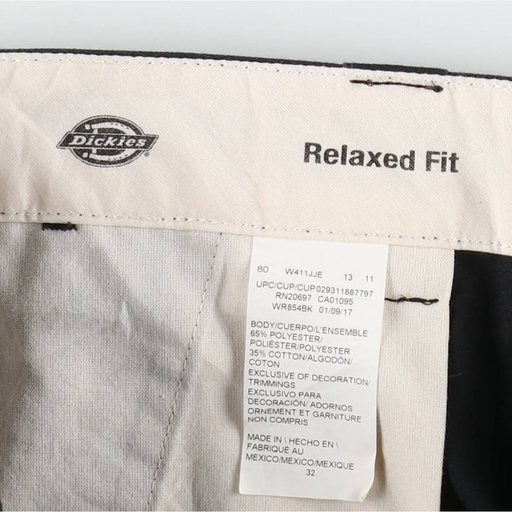 Dickies Relaxed Fit Work Shorts, Half Pants, Men's, W33 equivalent polyester black type Vintage Second Hand