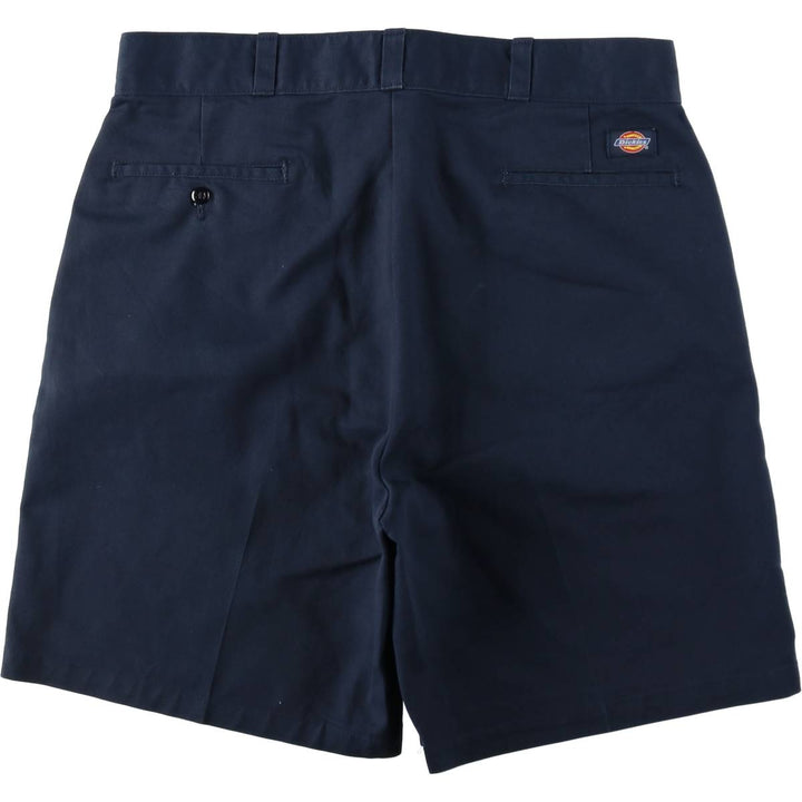 90'S Dickies Work Shorts, Made in USA, Men's, Size W36, Vintage polyester navy blue type Vintage Second Hand