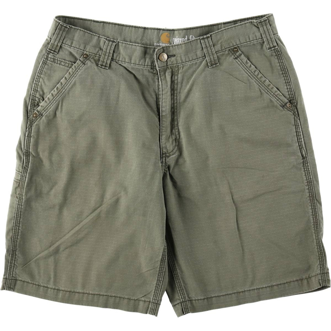Carhartt Relaxed Fit Ripstop Work Shorts (Men's W36 equivalent) cotton Khaki type Vintage Second Hand