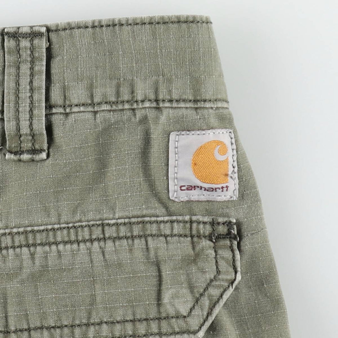 Carhartt Relaxed Fit Ripstop Work Shorts (Men's W36 equivalent) cotton Khaki type Vintage Second Hand