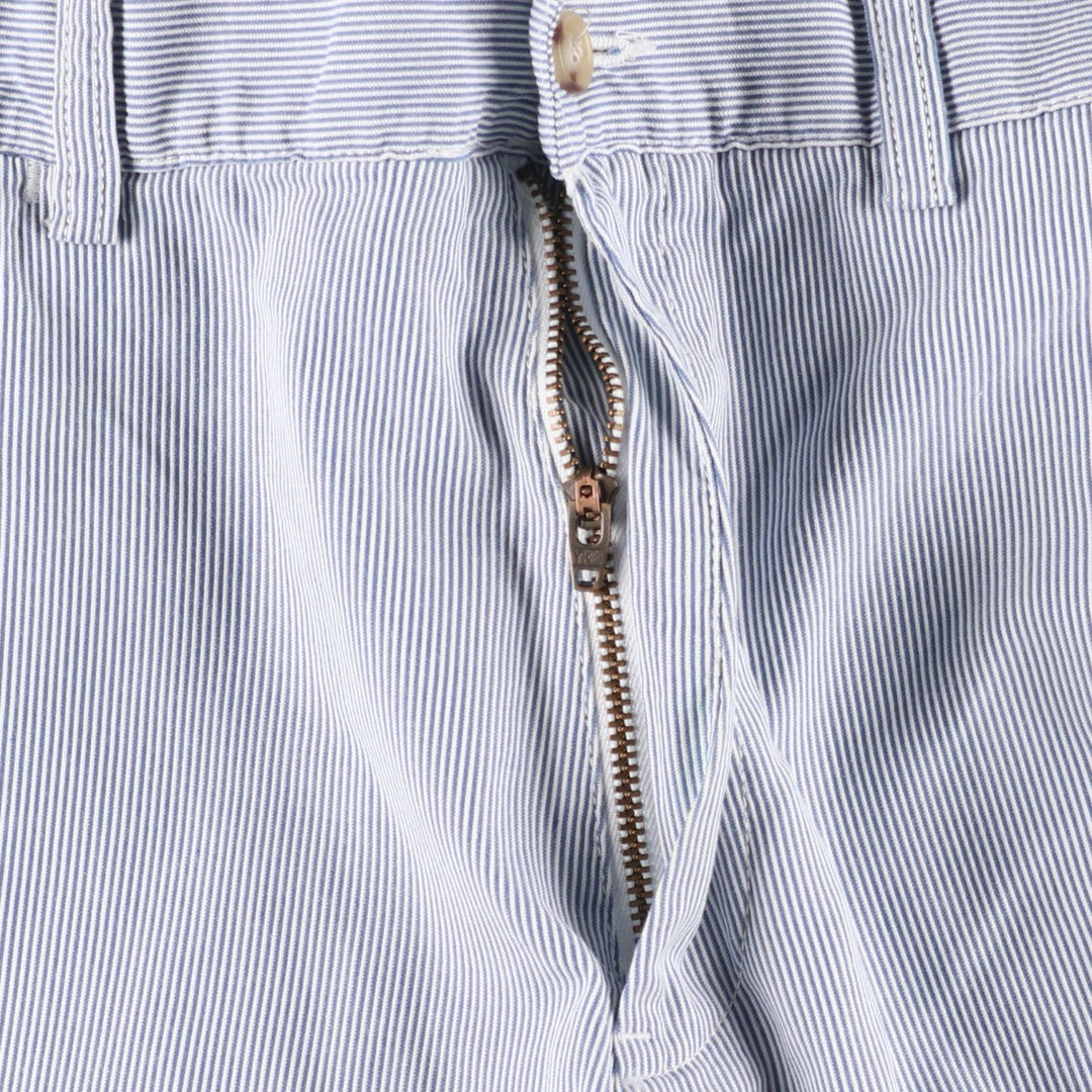 Ralph Lauren POLO RALPH LAUREN CLASSIC FIT 6'' Stripe Pattern Cotton Shorts (Men's W35 equivalent) cotton blue type Vintage Second Hand