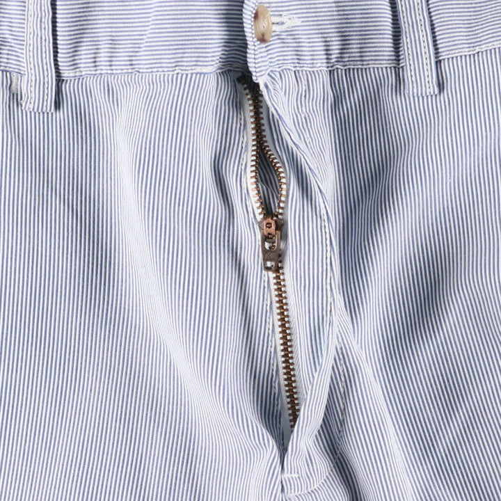 Ralph Lauren POLO RALPH LAUREN CLASSIC FIT 6'' Stripe Pattern Cotton Shorts (Men's W35 equivalent) cotton blue type Vintage Second Hand