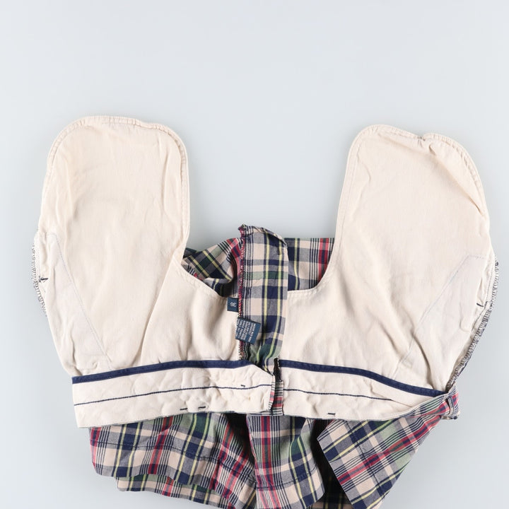 Ralph Lauren POLO by Ralph Lauren Check Pattern Cotton Shorts, Men's Size W37 cotton navy blue type Vintage Second Hand