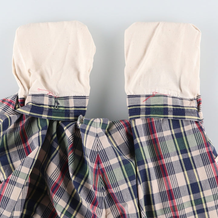 Ralph Lauren POLO by Ralph Lauren Check Pattern Cotton Shorts, Men's Size W37 cotton navy blue type Vintage Second Hand