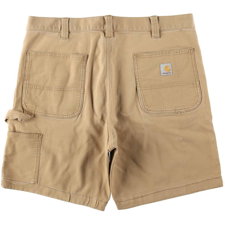 Carhartt Relaxed Fit Duck Painter Shorts, Men's W37 cotton Beige type Vintage Second Hand