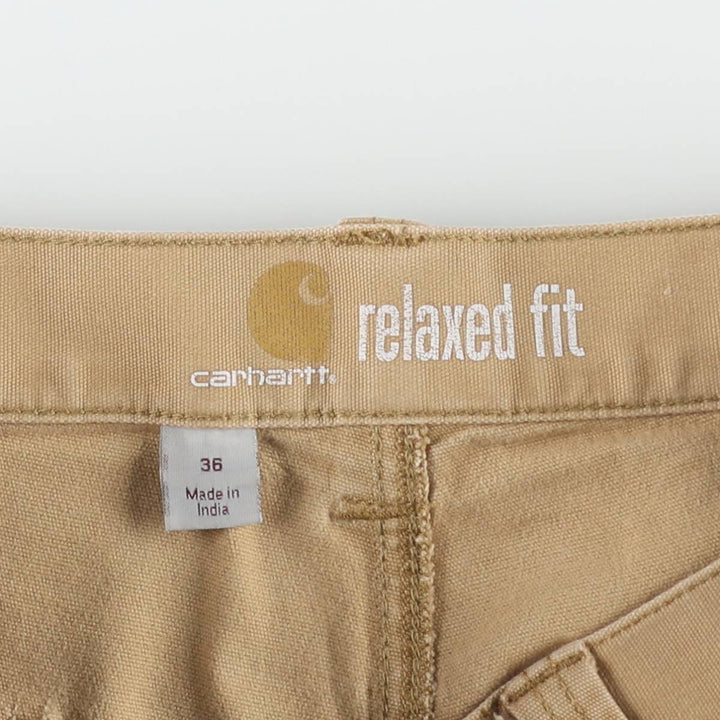 Carhartt Relaxed Fit Duck Painter Shorts, Men's W37 cotton Beige type Vintage Second Hand