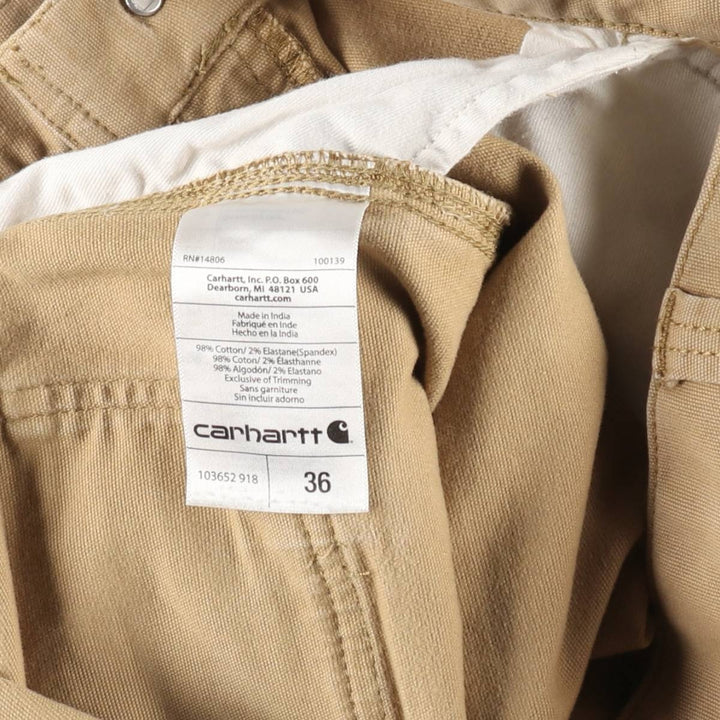 Carhartt Relaxed Fit Duck Painter Shorts, Men's W37 cotton Beige type Vintage Second Hand