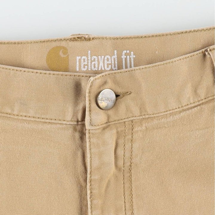 Carhartt Relaxed Fit Duck Painter Shorts, Men's W37 cotton Beige type Vintage Second Hand