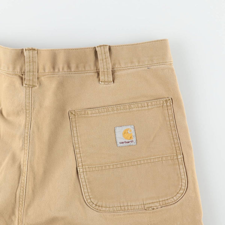Carhartt Relaxed Fit Duck Painter Shorts, Men's W37 cotton Beige type Vintage Second Hand
