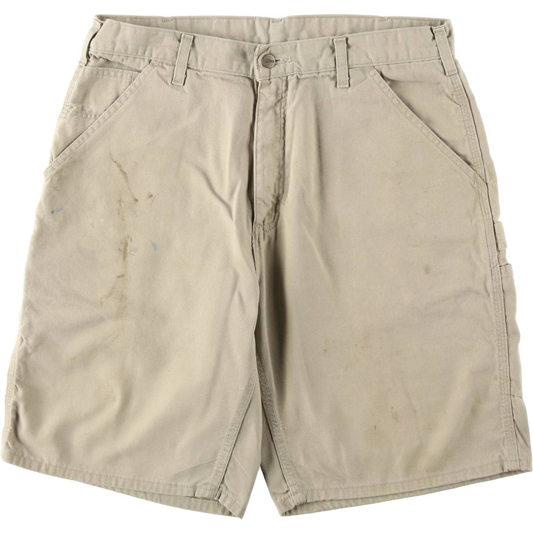 00'S Carhartt Duck Painter Shorts, Men's, W35 cotton Beige type Vintage Second Hand