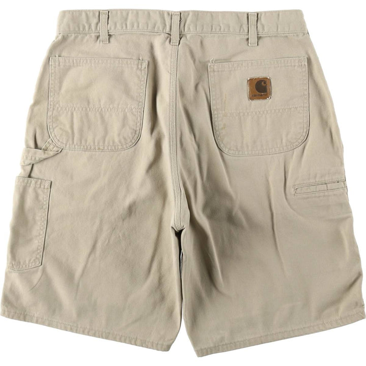 00'S Carhartt Duck Painter Shorts, Men's, W35 cotton Beige type Vintage Second Hand