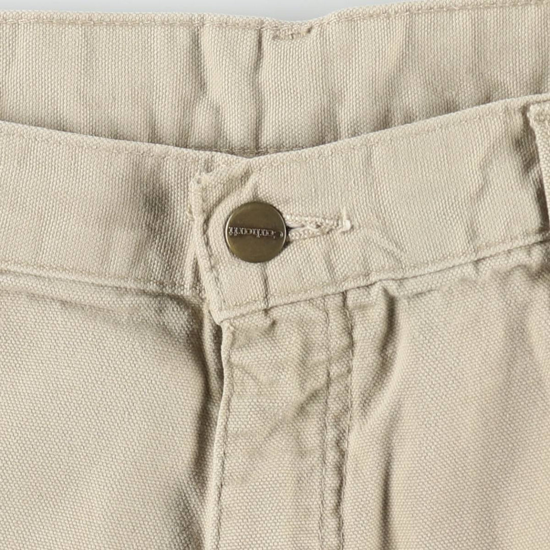 00'S Carhartt Duck Painter Shorts, Men's, W35 cotton Beige type Vintage Second Hand