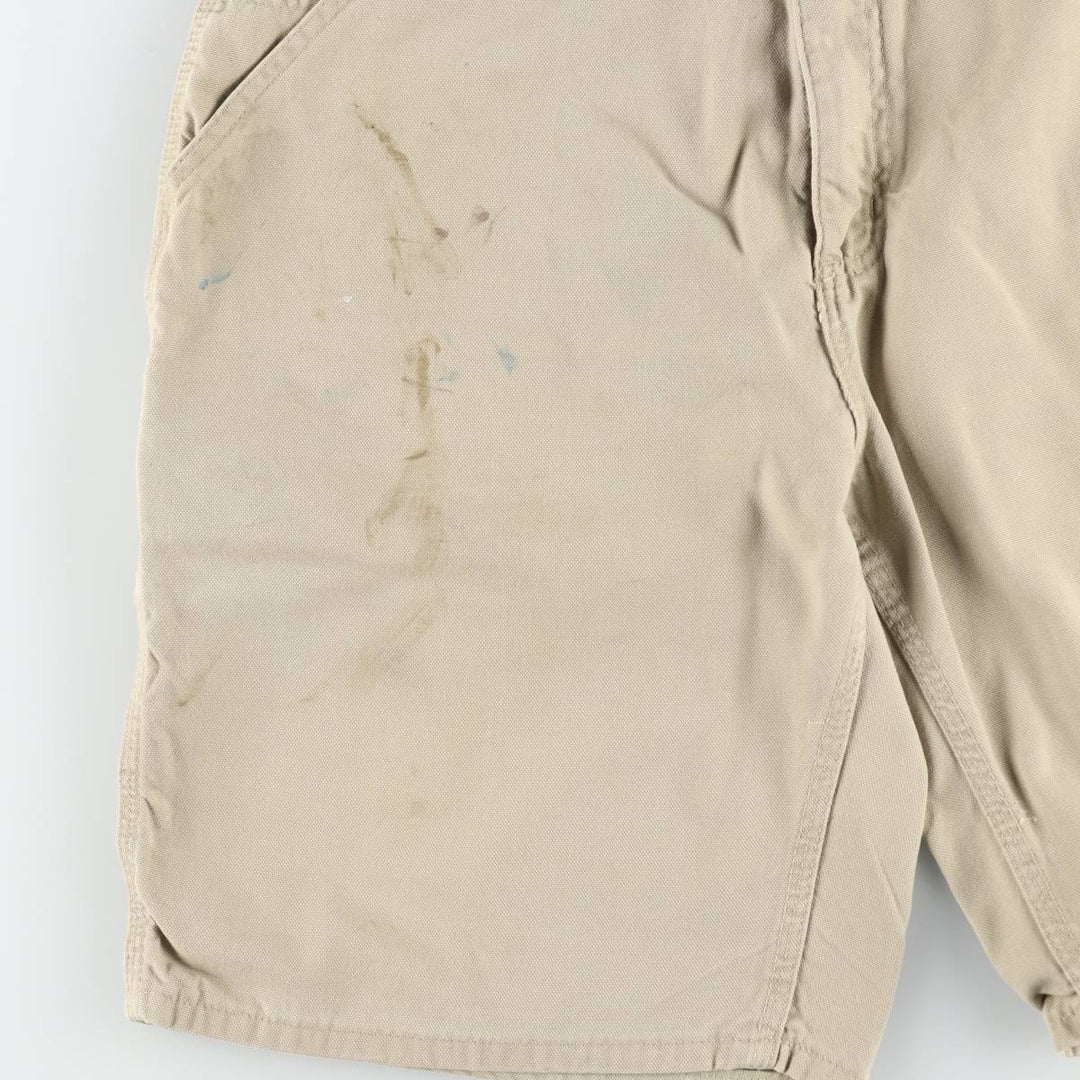 00'S Carhartt Duck Painter Shorts, Men's, W35 cotton Beige type Vintage Second Hand