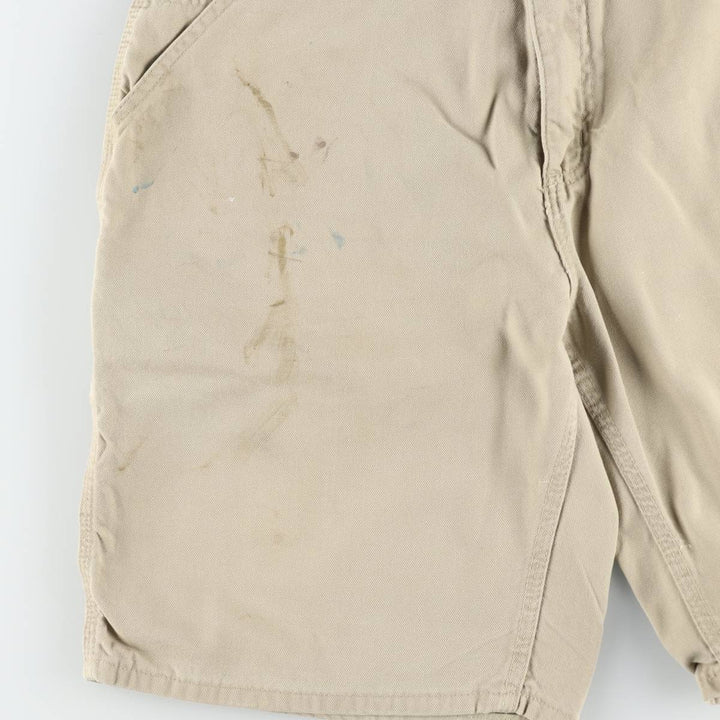 00'S Carhartt Duck Painter Shorts, Men's, W35 cotton Beige type Vintage Second Hand